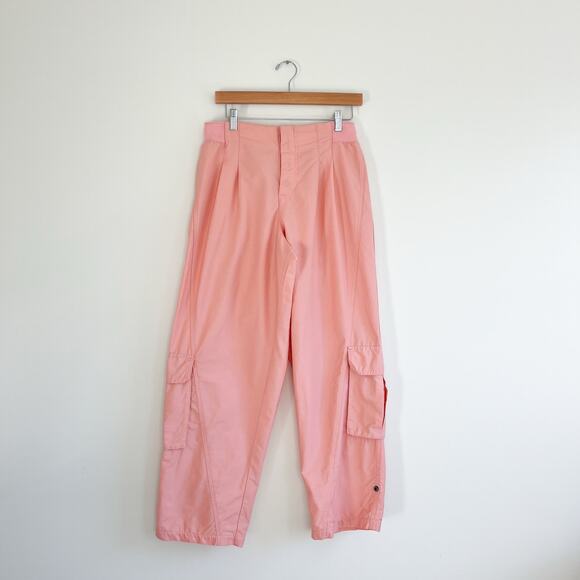 Free People Movement Mesmerize Me Sun-kissed Pink Cargo Pants, Size Medium - Picture 4 of 15